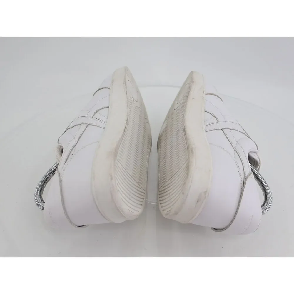 Tory Burch Hank Court Sneakers Womens 11M White Leather Lace Up Shoes